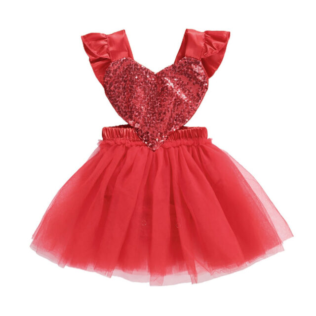 Christmas Baby 0-3Y Toddler Newborn Infant Baby Girls Red Dress Sequins